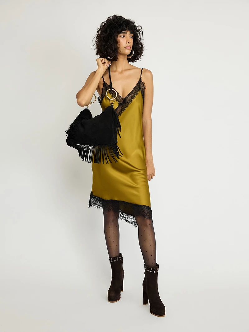 Fringe Suede Bag