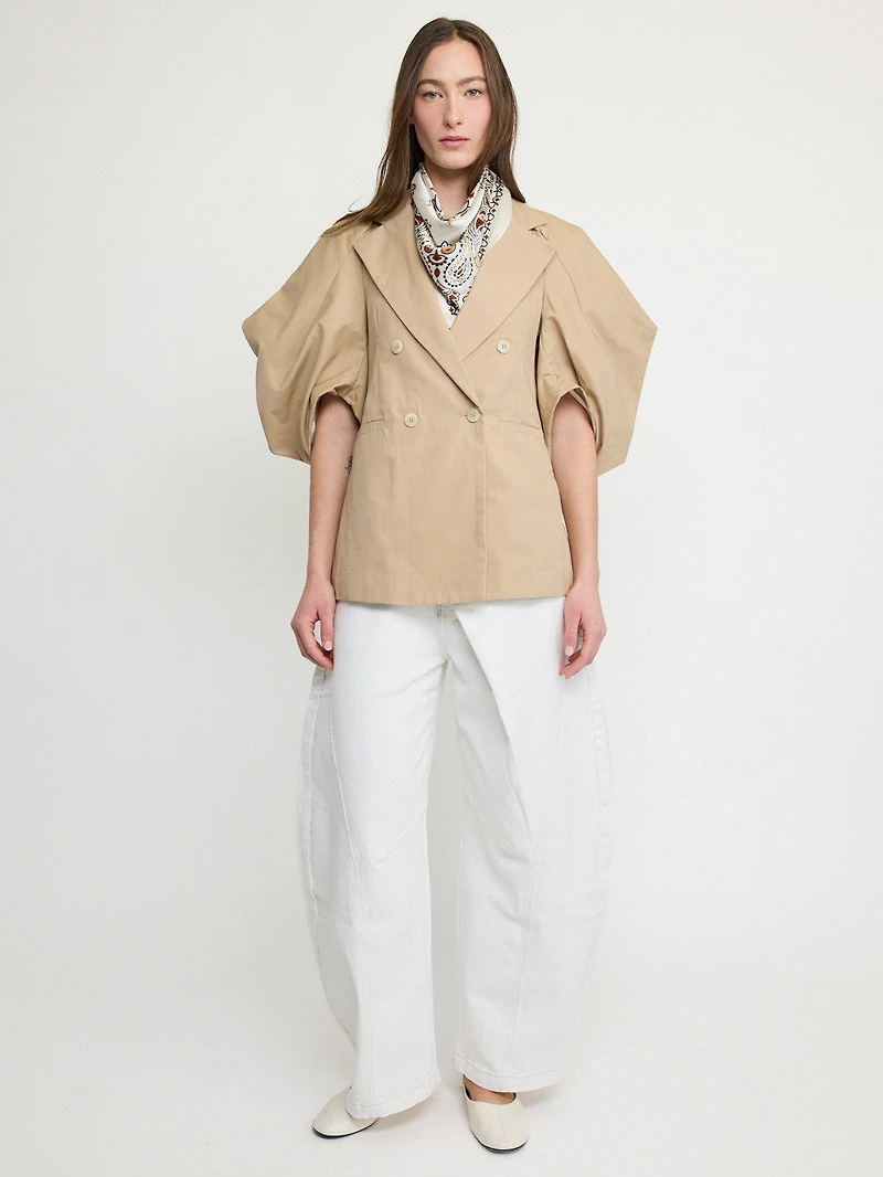 Structured Puff Sleeve Blazer