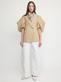 Structured Puff Sleeve Blazer