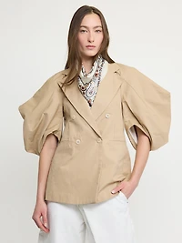 Structured Puff Sleeve Blazer