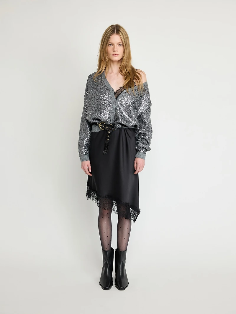 Sequin Knit Cardigan