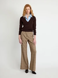 Layered Collar Wool Sweater