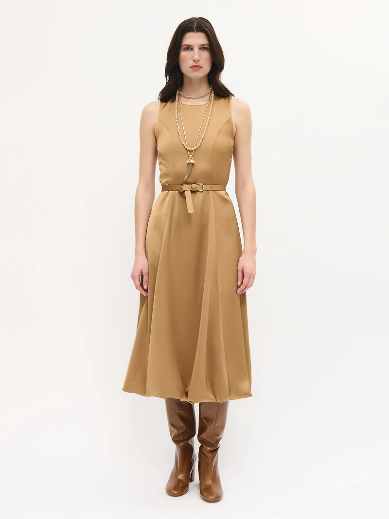 Belted Balloon Dress