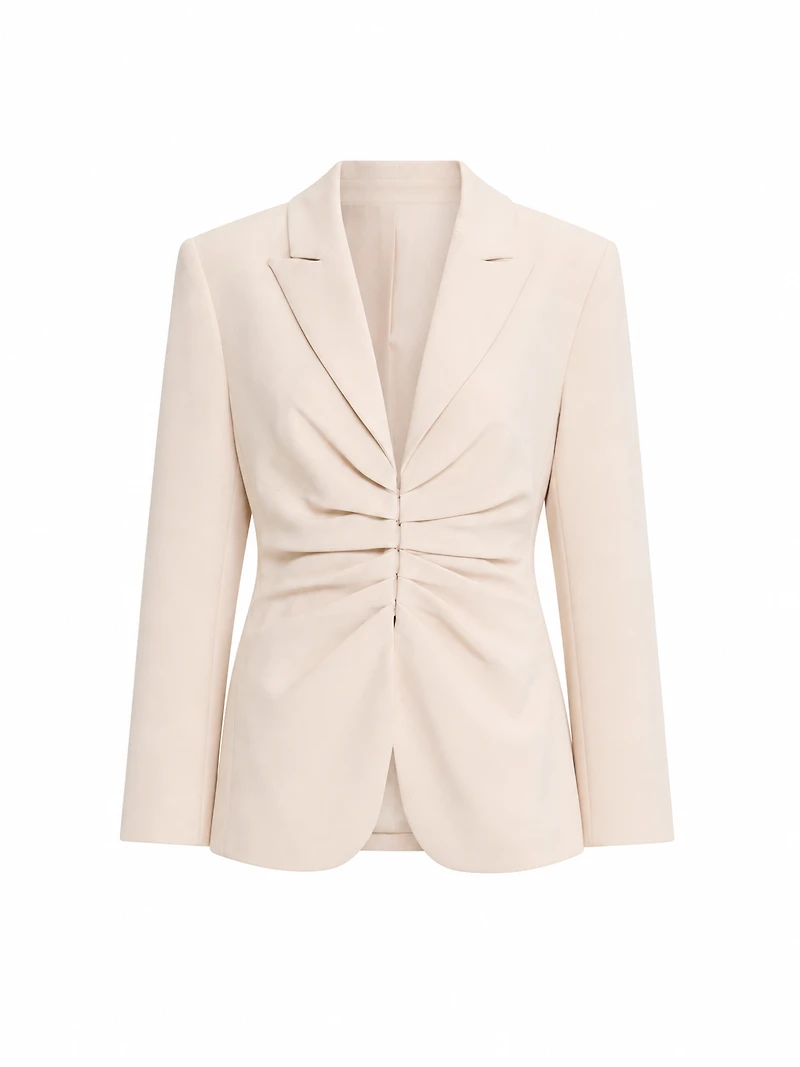 Blazer à taille drapée