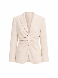 Blazer à taille drapée