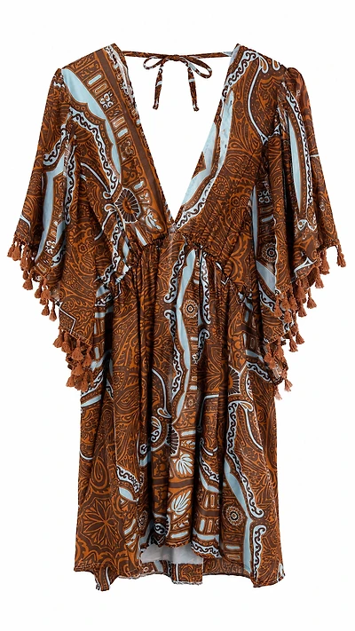 PAISLEY TASSEL DRESS