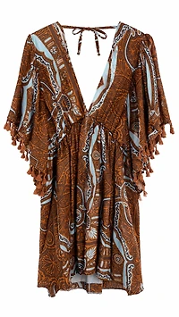 PAISLEY TASSEL DRESS