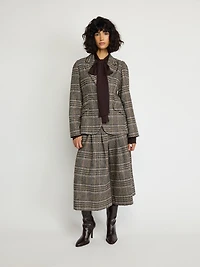 Checked Wool Blazer