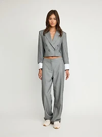 Tailored Straight-Leg Pants
