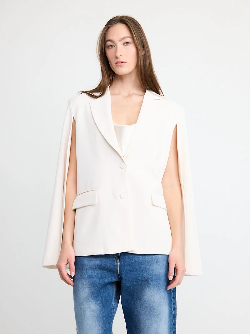 Cape Sleeve Blazer