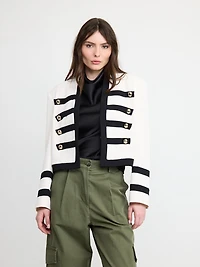 Buttoned Short Jacket