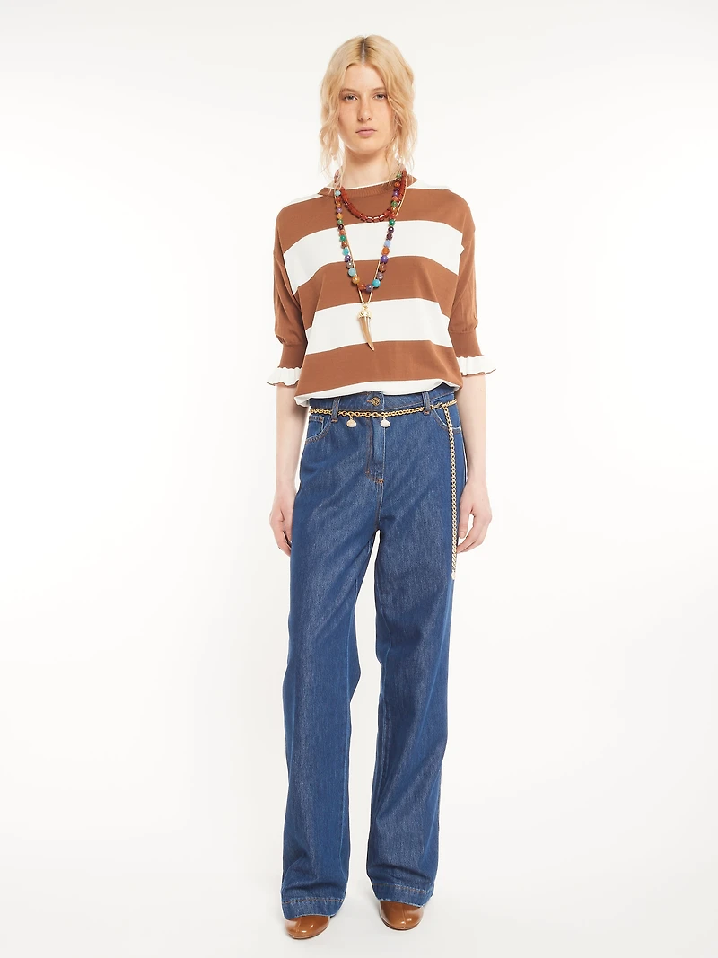 Belted Straight Leg jeans