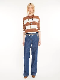Belted Straight Leg jeans