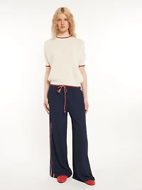 Contrast Trim Knit Top