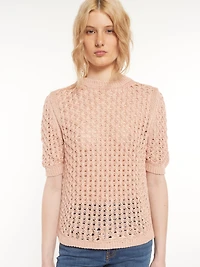 Openwork Knit Top