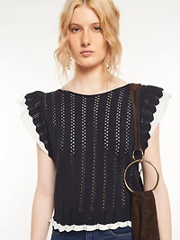 Crochet Knit Top