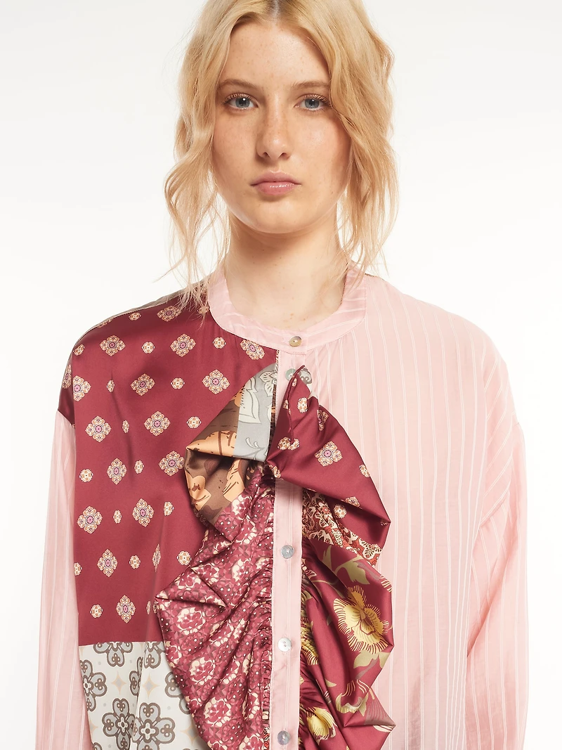 Chemisier à motifs multiples