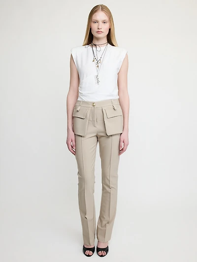 Trousers with Oversized Pockets
