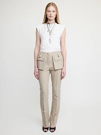 Trousers with Oversized Pockets