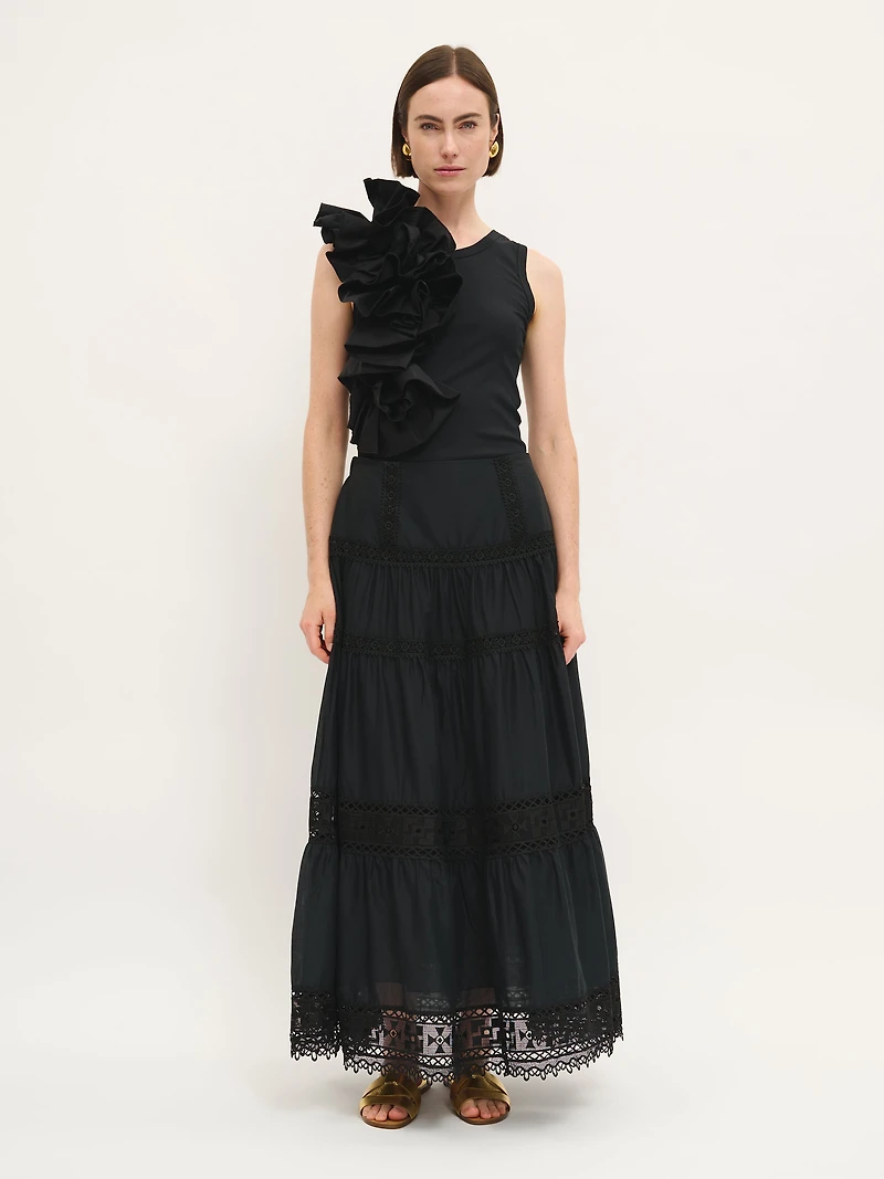 Broderie Anglaise Tiered Skirt