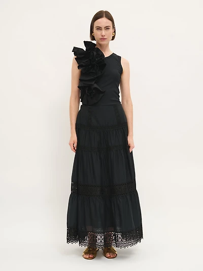 Broderie Anglaise Tiered Skirt
