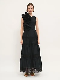 Broderie Anglaise Tiered Skirt