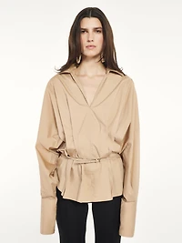 Fitted Belted Shirt