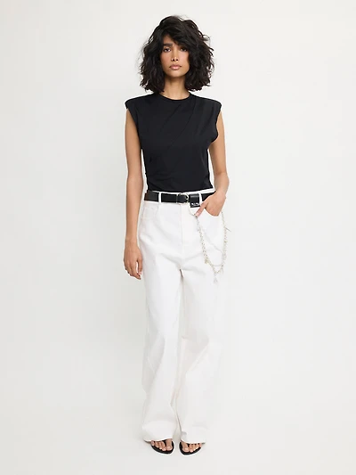 Pants Asymmetric Back Pockets