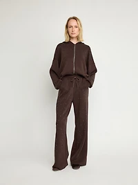 Embellished Zip-Up Hoodie