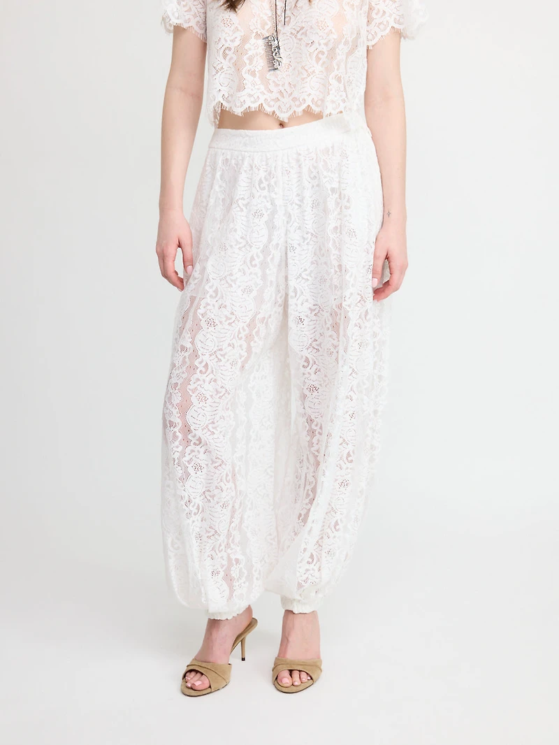 Bohemian Lace Wide Pants