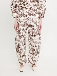 Pantalon toile imprimée