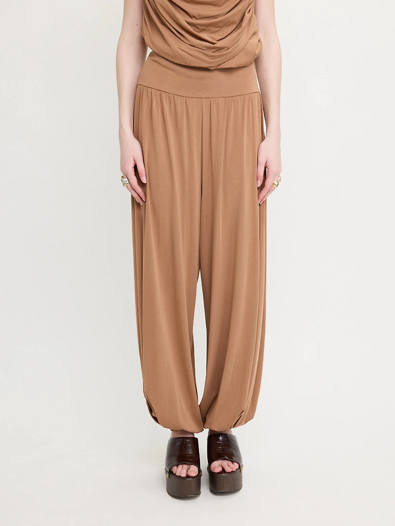 Draped Tapered Pants