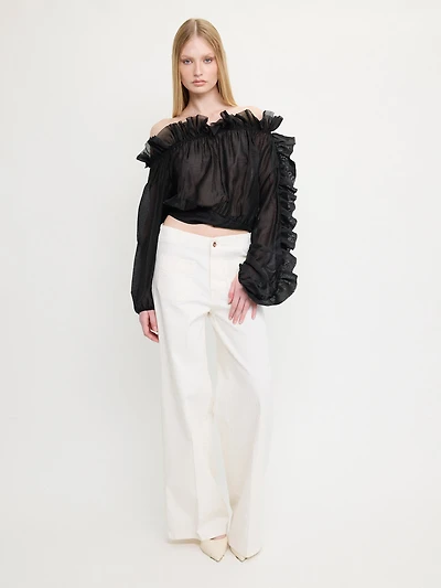 Pantalon droit poches avant
