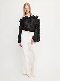 Pantalon droit poches avant