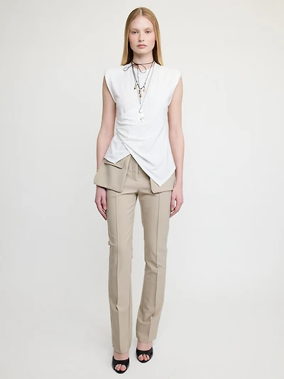 Asymmetric Draped Tee