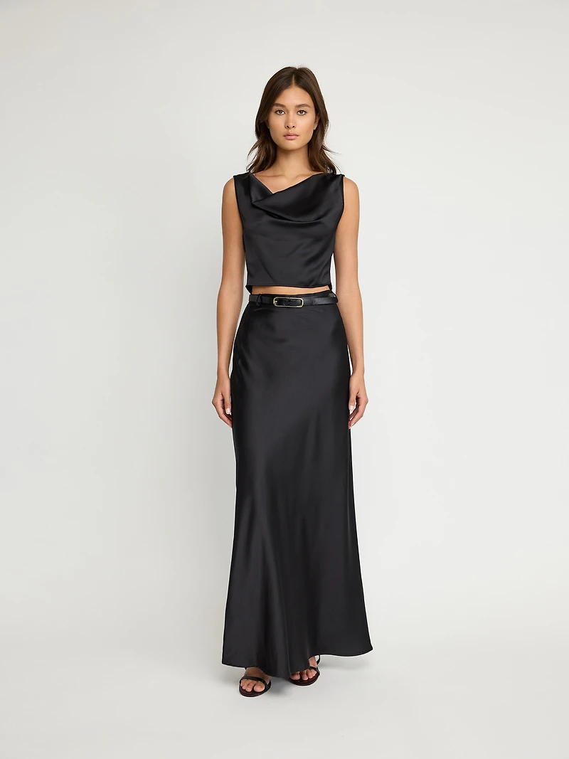Satin Maxi Skirt