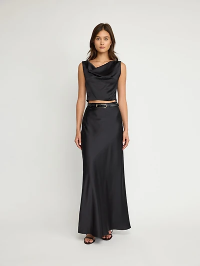 Satin Maxi Skirt