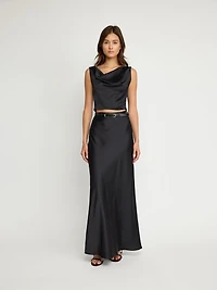 Satin Maxi Skirt