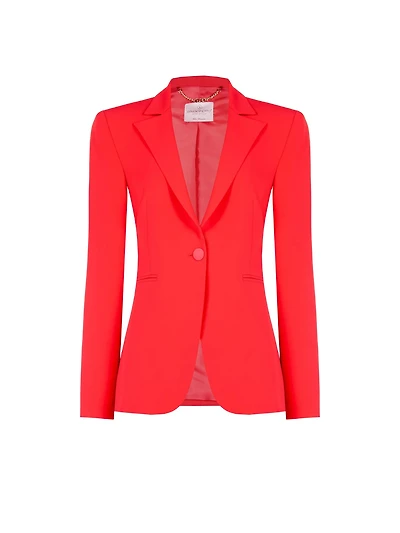 Tailored Red Blazer