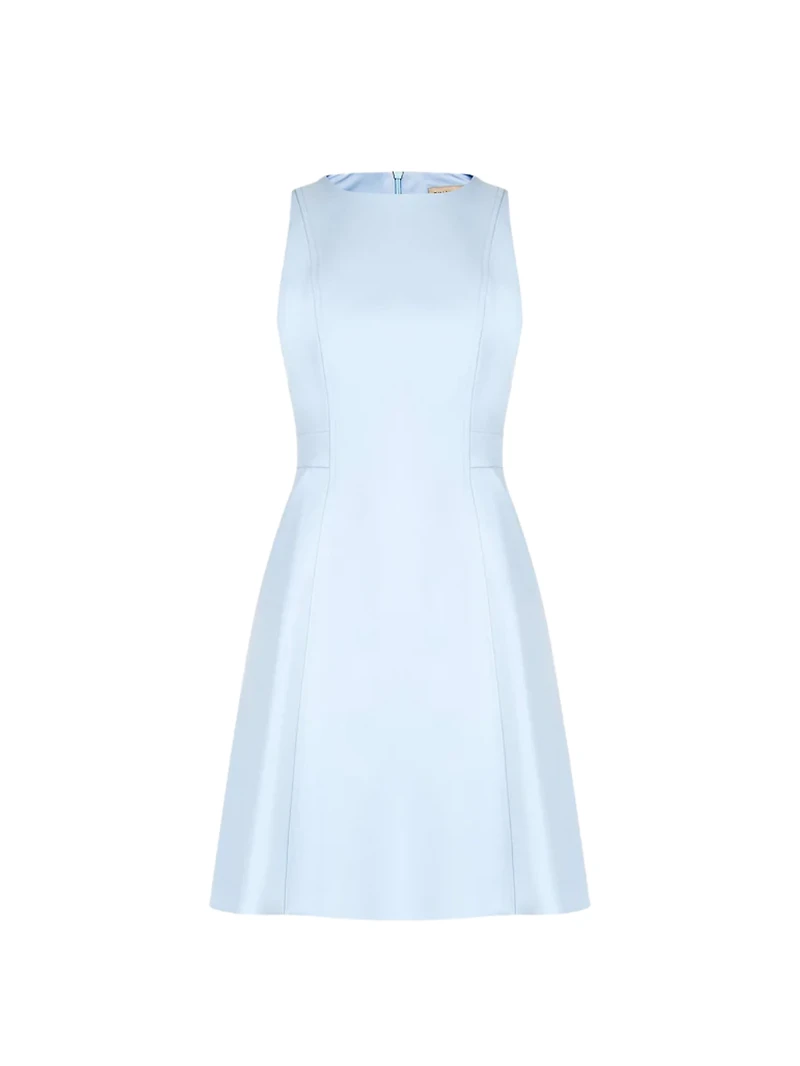 Robe midi trapèze sans manches