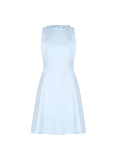 Robe midi trapèze sans manches