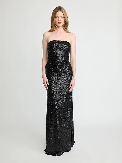 Haut à sequins sans bretelles