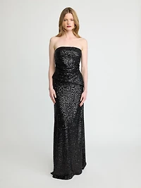 Haut à sequins sans bretelles