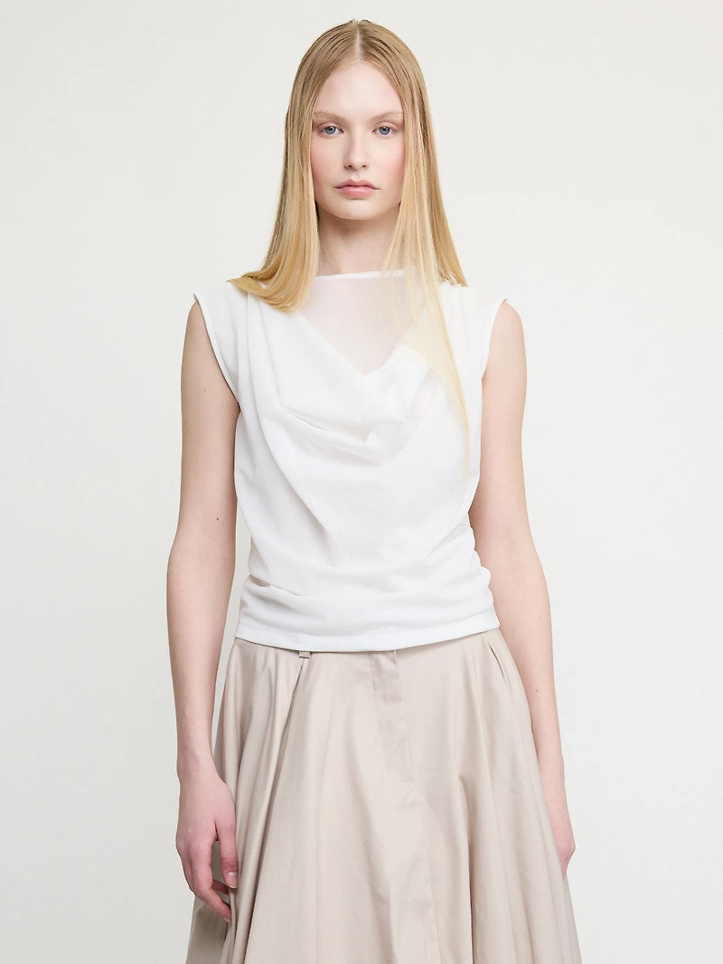 Cowl Neck Sleeveless
