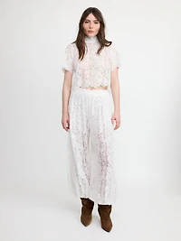 Bohemian Lace Wide Pants