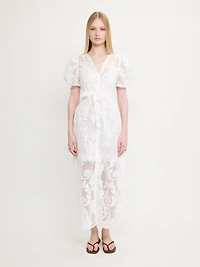 Lace Button Dress