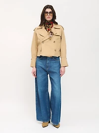 Cropped Trench Jacket
