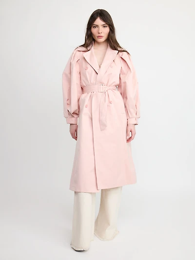 Blush Trench Coat
