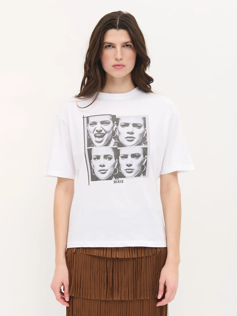 T-shirt imprimé à col rond