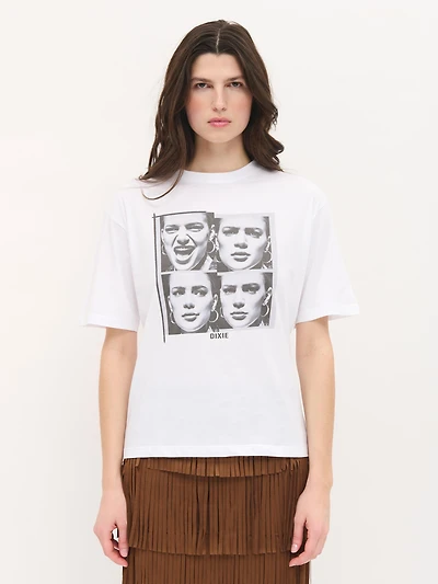 Round-Neck Print T-Shirt
